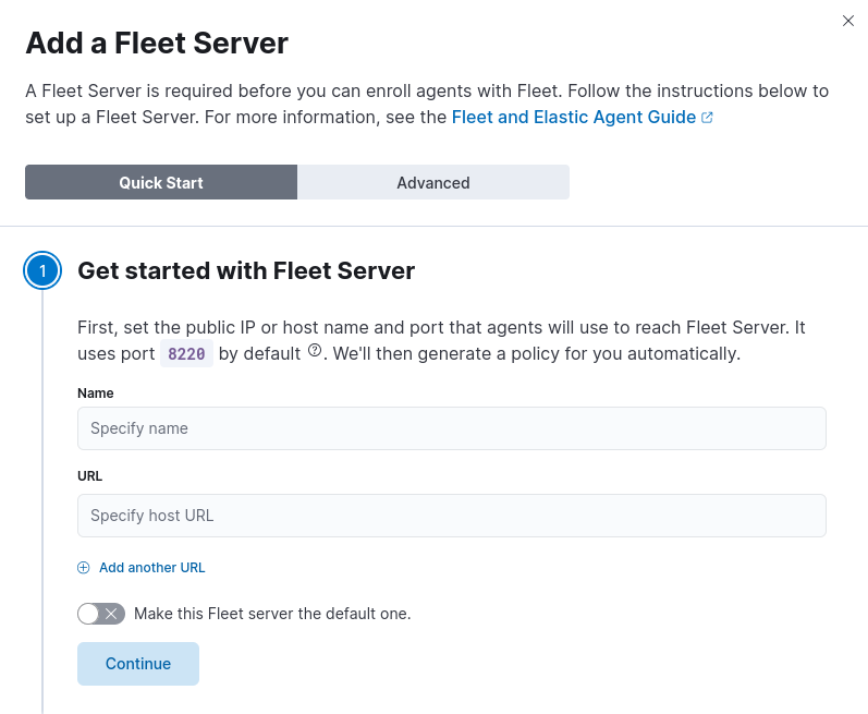Add Fleet Server