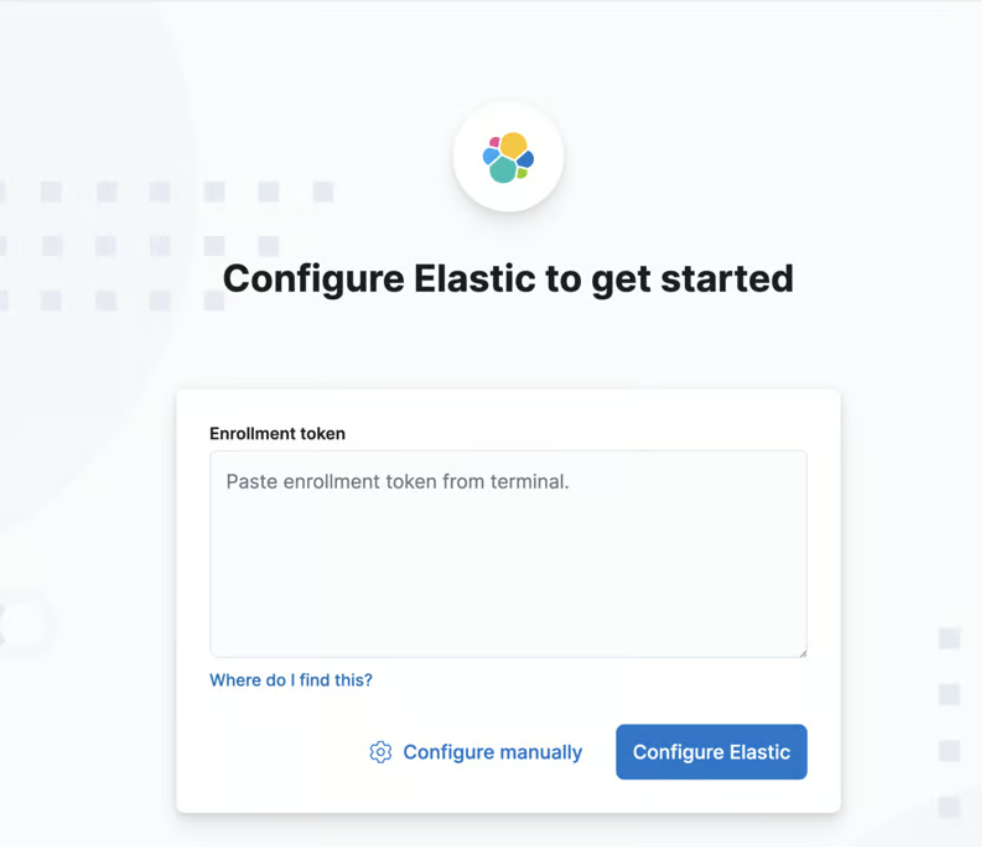 Elasticsearch Token Enrollment