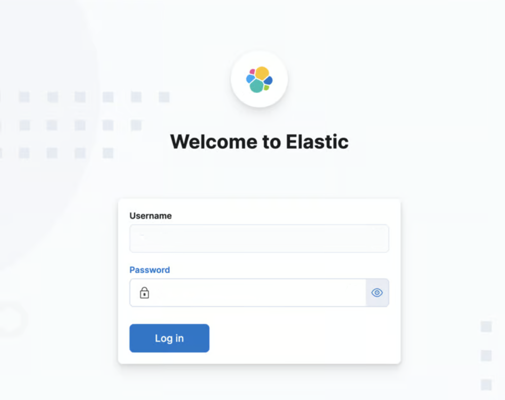 Kibana Login Page