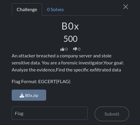 Thumbnail for IEEE Victoris4 Finals - B0x Forensics Challenge